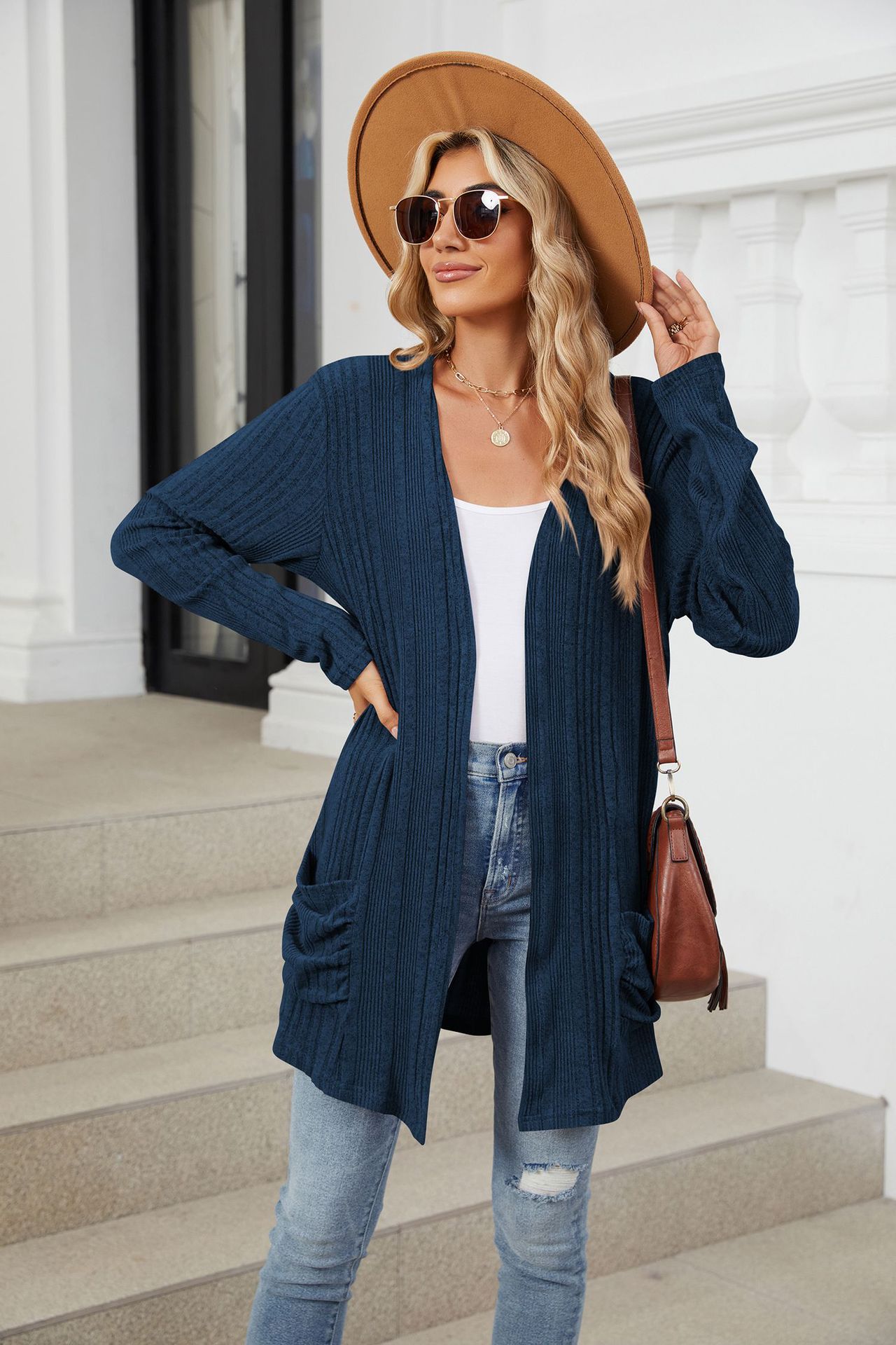 490g Weight Long Sleeve Sleeve Length Placket Placket Type Regular Sleeve Sleeve Type Nylon, Spandex, Polyester Fabric Type Long Top Length Cardigan Tops Type Holiday, Daily Occasion Collarless Neckline Regular Fit Fit Type Solid Color Pattern Winter, Autumn Season Women's Gender Casual, Elegant Style Wholesale Women's Casual Elegant Solid Color Long Sleeve Sweaters & Cardigans 64