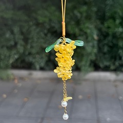 新款桂花手机绳流苏小清新包包挂坠时尚百搭挂绳设计感小众车载cc
