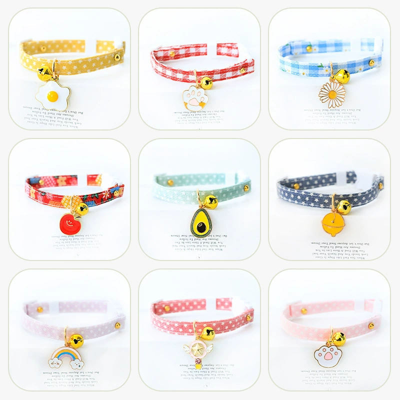 Трансграничный Amazon Pet мультяшный Ошейник Кошка Тедди собака домашнее животное колокольчик подвесное ожерелье воротник пряжка безопасности