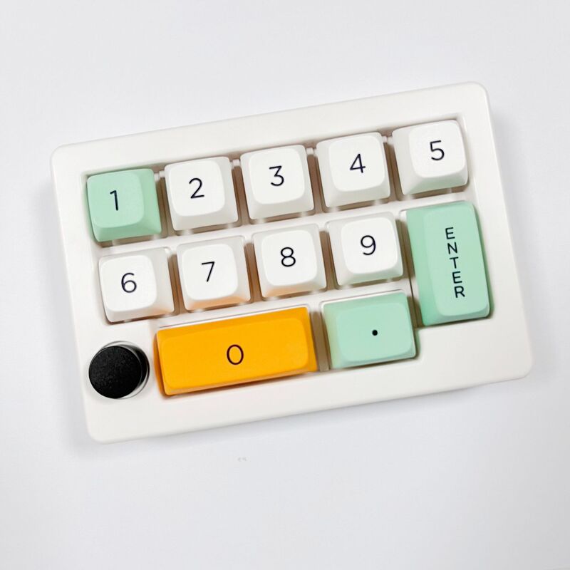 Small Numeric Mechanical Keyboard with Driver, Programmable for Finance, Office, Gaming, Pressure-Sensitive, Esports Feel, Rgb Backlight