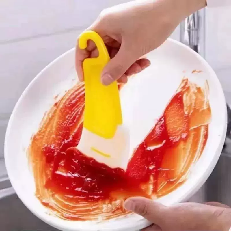 厨房清洁软刮刀去除锅底盘底灶台油污油渍食品级软头清洁器软硅胶