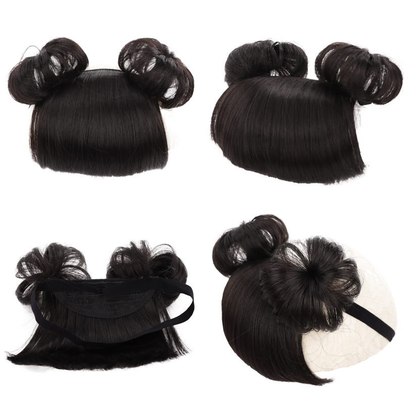 Sintētiskie mati Bērnu parūka lodīšu matu sprādzes formas aksesuāri interneta slavenība_voghion.com