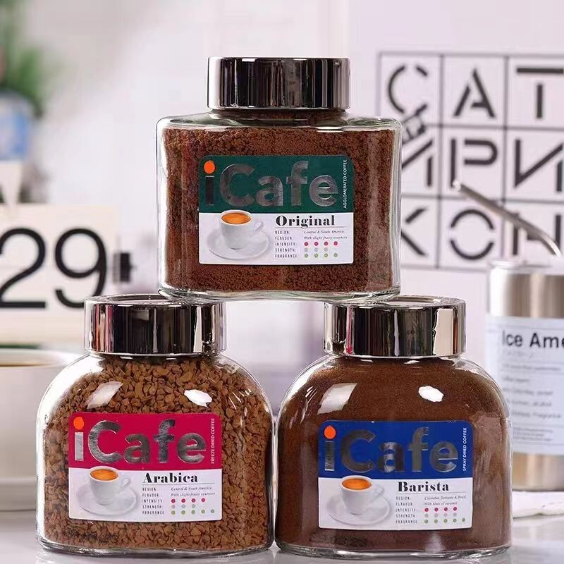 Imported from Russia, Exquisite Brand Ikaifu Classic Pure Arabic Instant Pure Black Coffee Granule Powder