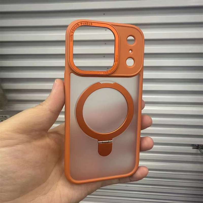 Apple 17ProMax 携帯電話ケース、マット仕上げのiPhone16 マグネット式スタンド、MagSafe対応の保護ケースに適しています。|undefined