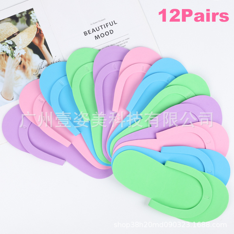 Mixed slippers for manicure for traveling