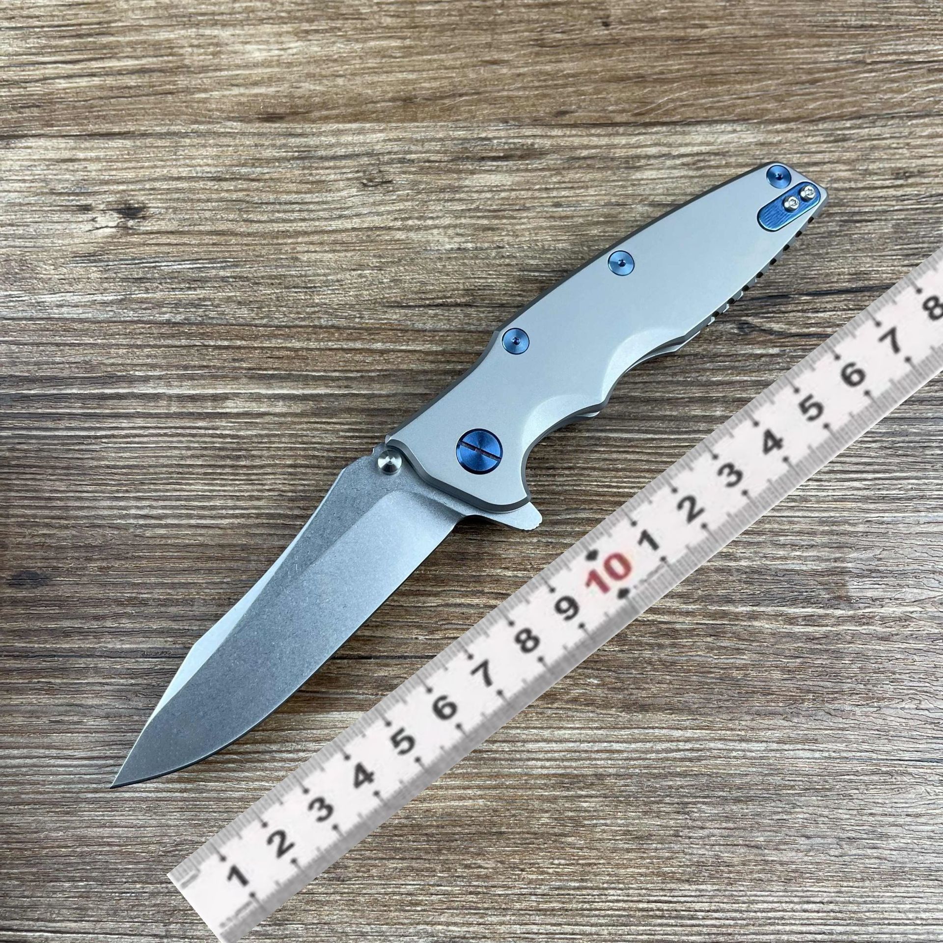 ZT0392轴承钛合金折叠刀S35VN高硬度户外荒野求生锋利便携口袋刀