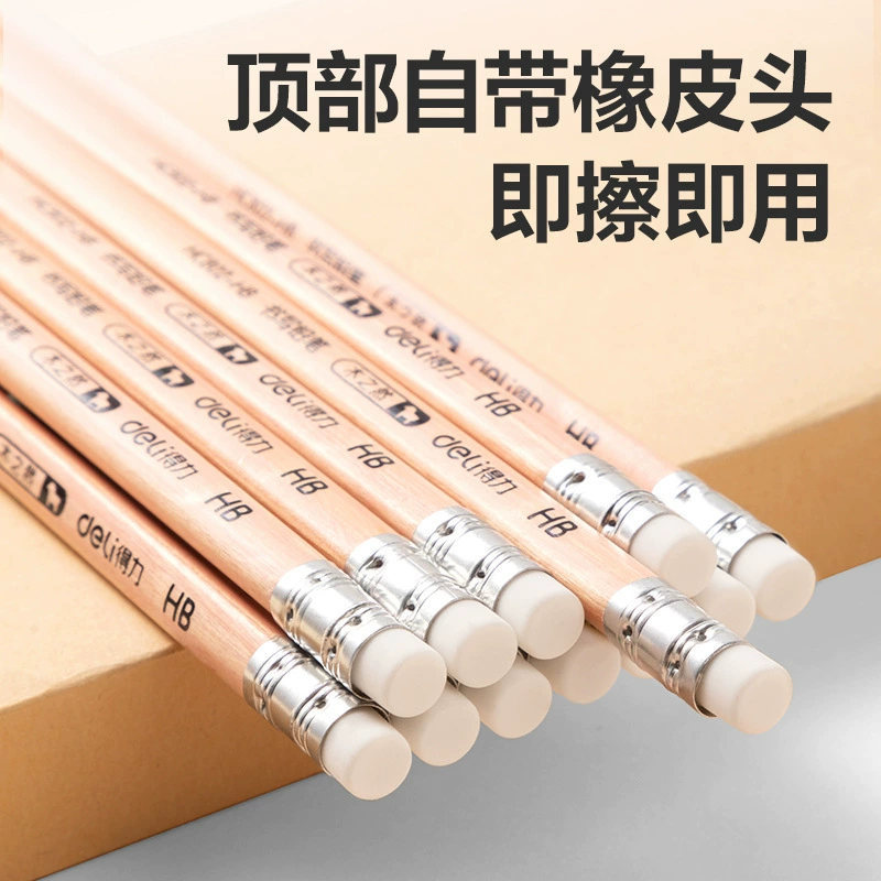得力 HC802-HB треугольная линейка для карандаша, кожа треугольник держатель карандаша 2B (смешанный) (12 поддержек)