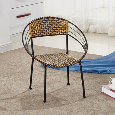 藤椅藤编凳子家用方凳板凳塑料矮凳餐桌凳休闲小餐椅加厚成人椅子