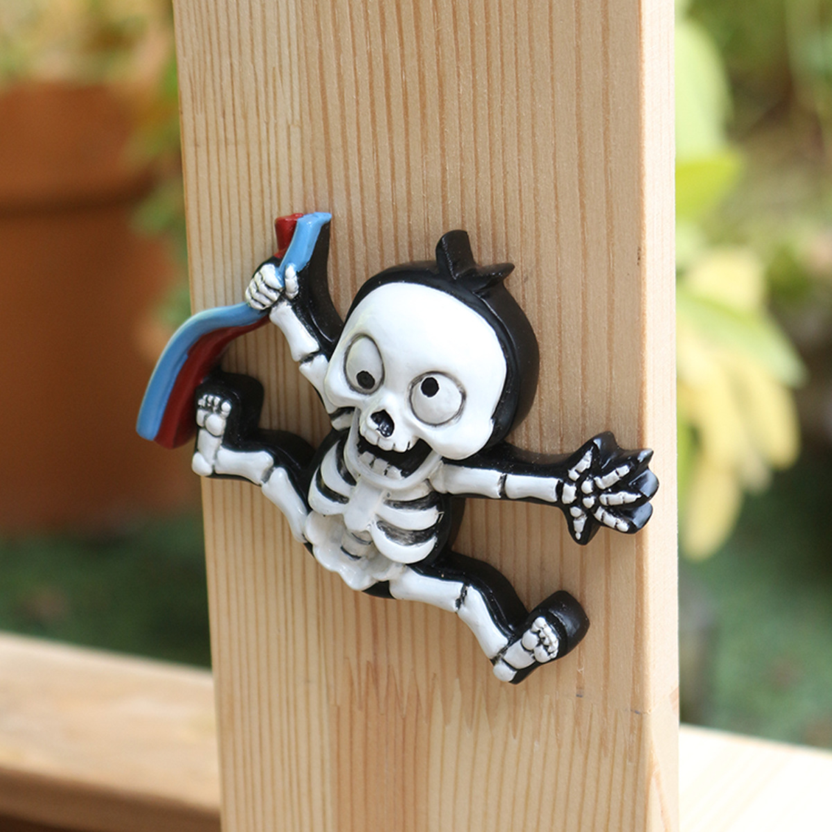   New Halloween Series Electric Shock Skull Ghost Hand Decoration Warning Sign Next to the Switch Ready Stock