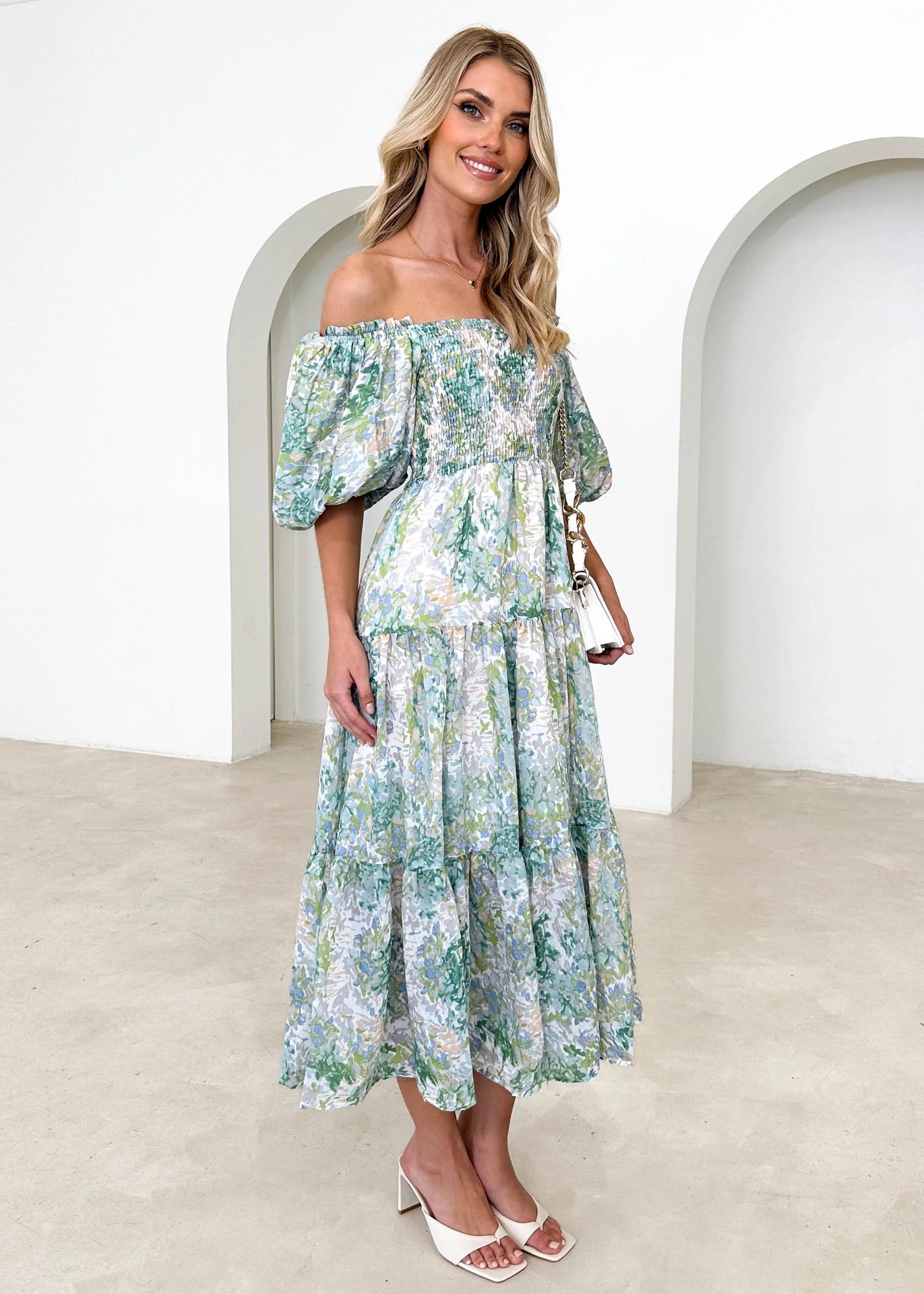 238g Weight Midi Dress Dress Length Type Sleeveless Sleeve Length Regular Dress Dresses Type Spandex, Polyester Fabric Type Mid Waist Waist Line Daily, Street Occasion Boat Neck Neckline Regular Fit Fit Type Flower Pattern Spring, Autumn Season Women's Gender Elegant, Vacation Style Wholesale Women's Elegant Vacation Flower Daily Street Boat Neck Sleeveless Regular Dress 14