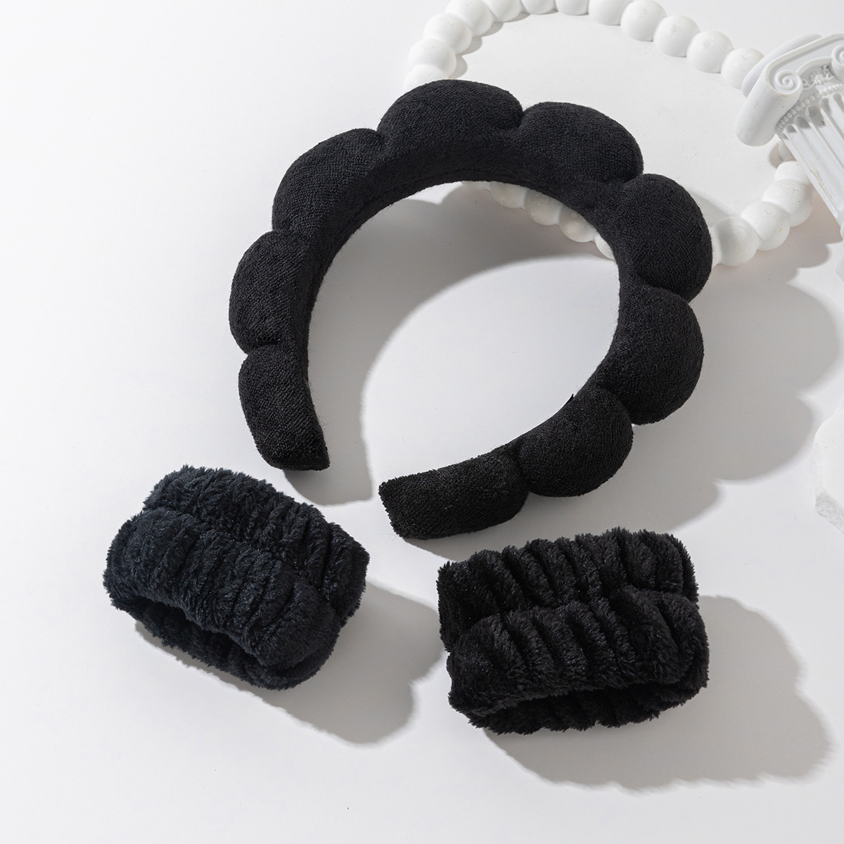 Nube transfronteriza cabello abrazadera de agarre conjunto de huevos multicolores flores de agarre abrazadera de gran tamaño correa de muñeca impermeable al por mayor