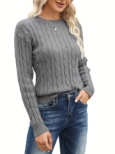 S 13861 Twisted Knit Sweater Ť����֯ë�� ����ѷ�羳ŷ��