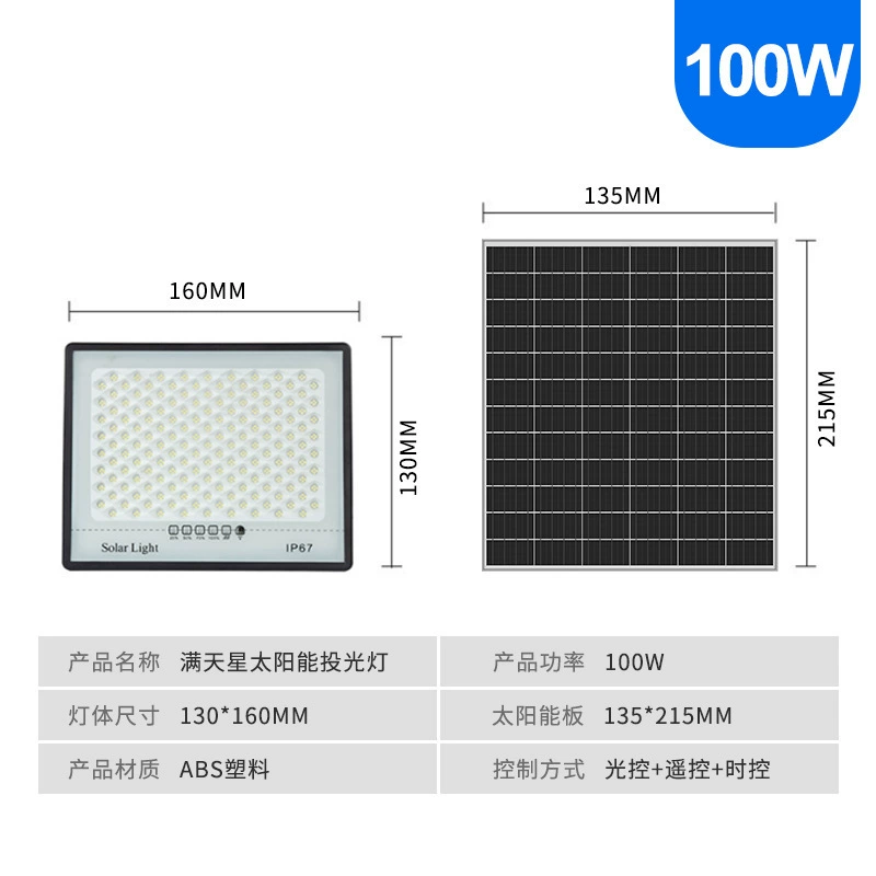 (Cross-border trading), LED spotlight solar-powered for gazebo, travel lights, industrial street lamp, wholesale