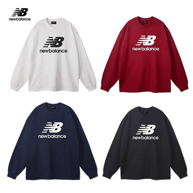 Cross-Border Nb New Balance 2025 Autumn Printed Round-Neck Loose Sports Casual Versatile Long-Sleeve Sweatshirt for Men and Women Couples Cross-Border Nb New Balance 2025 Autumn Printed Round-Neck Loose Sports Casual Versatile Long-Sleeve Sweatshirt for Men and Women Couples