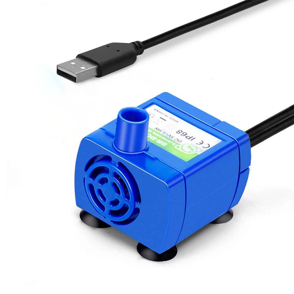 Прямые поставки аксессуаров для диспенсера воды для домашних животных USB DR-DC160 DC водяной насос сверхтихий автоматическое отключение из-за нехватки воды