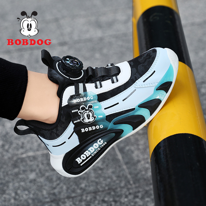 Babu Bean zapatos 2024 zapatos deportivos impermeables zapatos para correr para niños antideslizantes niños nuevos niños de cuero niños