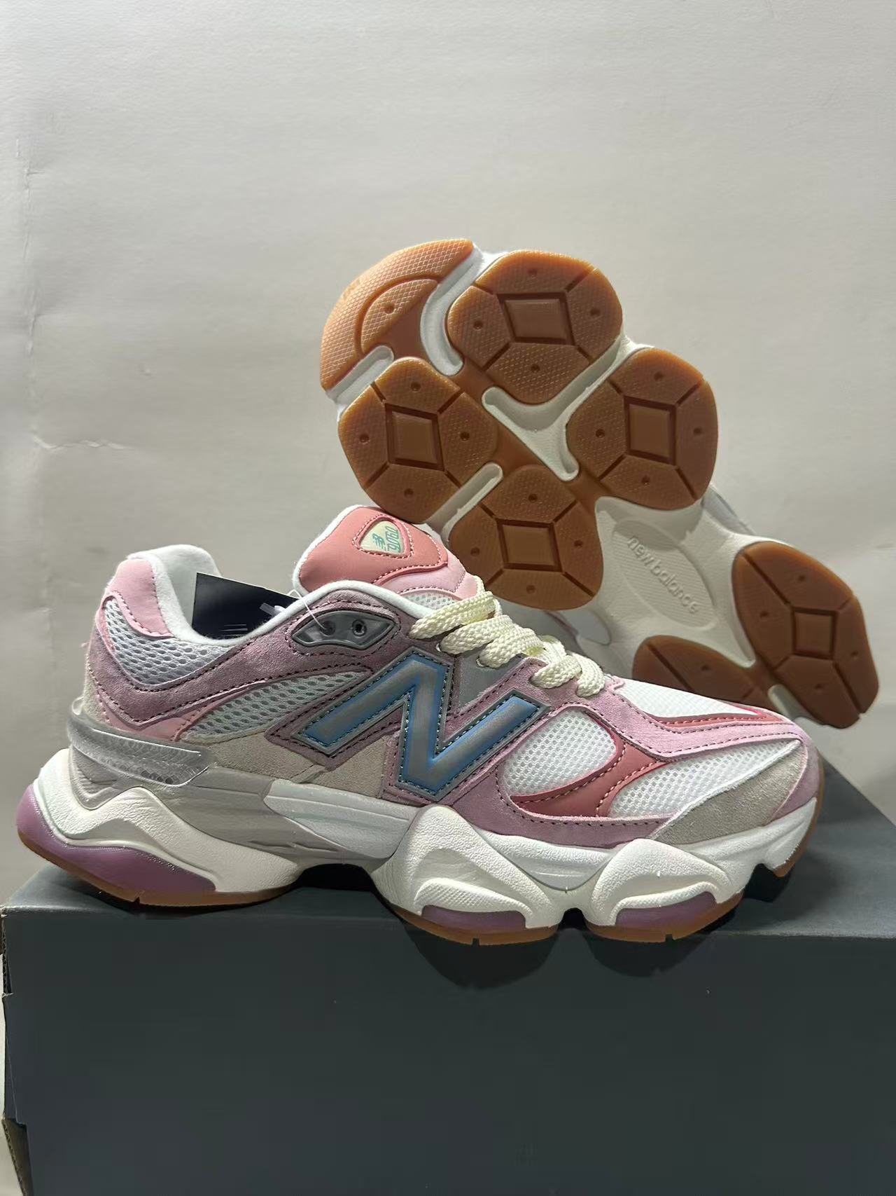 Zapatos Pitian puro comercio exterior original NB9060 tendencia de zapatos de papá retro altura pareja estudiantes hombres y mujeres zapatos deportivos para correr