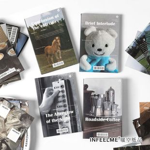 Infeel.Me No Goodbyes Series Writing Paper Material Literary Retro Handbook DIY Background Decoration Notes