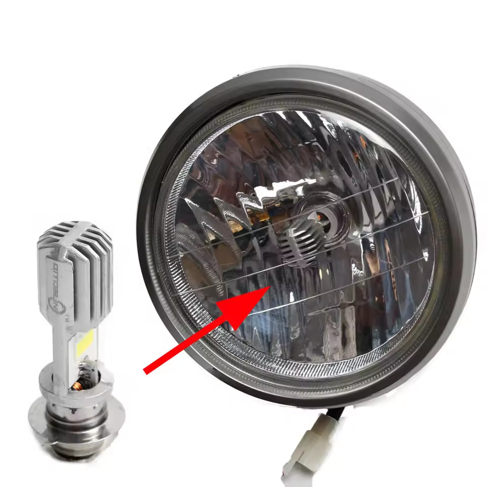 Motorcycle Led Headlight White Light Single Claw Super Bright Front Light Factory Direct Sales Manufacturer Dropshipping