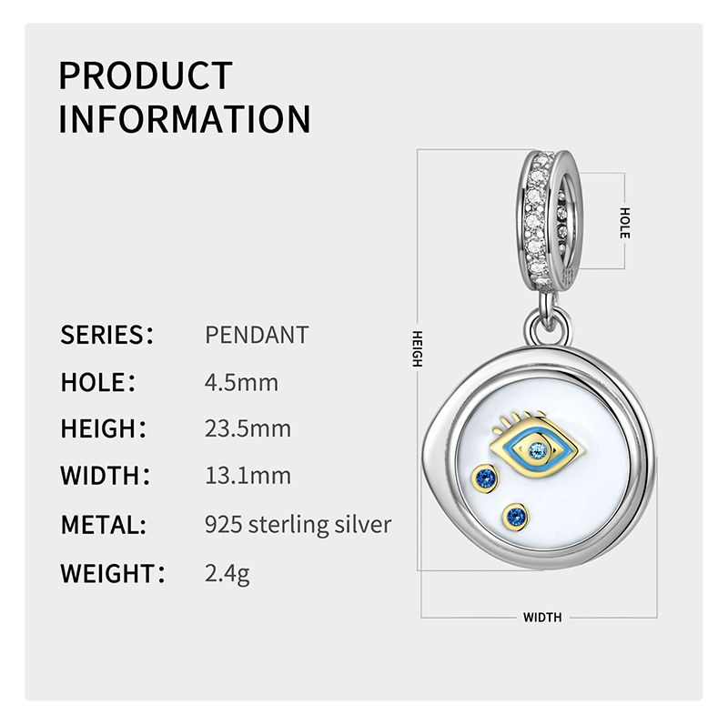 Title 3, S925 Sterling Silber Tropfen Kleber Einfaches A...