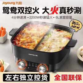 九阳电火锅6L家用鸳鸯一体电煮锅多功能大功率双控鸳鸯电火锅G106