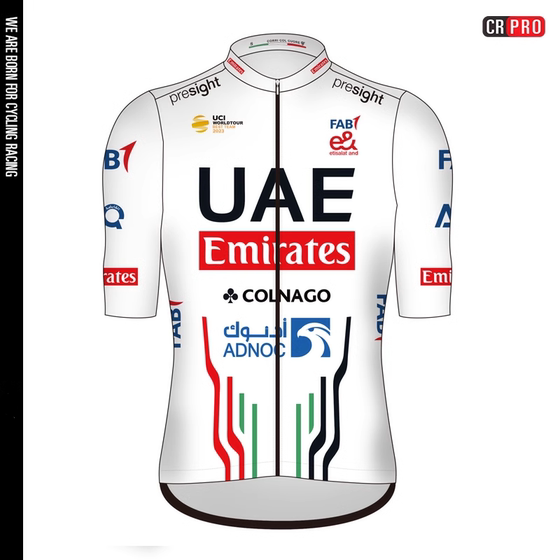 2024 New Tour de France UAE Bo Gacha Same Yellow Shirt Men's and Women's Short Sleeve Riding Suit BORA Red Bull Racing Pink