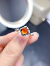 �r�� S925�y�18K�pɫ�� ��������6*6mmŮ�� ��Q ������ ��ָ