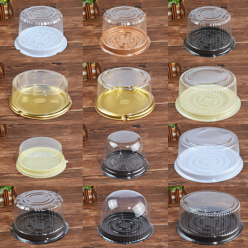 包邮2寸4寸6寸8寸圆形芝士舒芙蕾爆浆儿童生日戚风包装透明蛋徐小