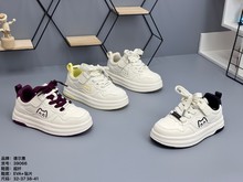 德尔惠 儿童爆款皮面板鞋2025秋新款中大童防水洋气百搭休闲鞋