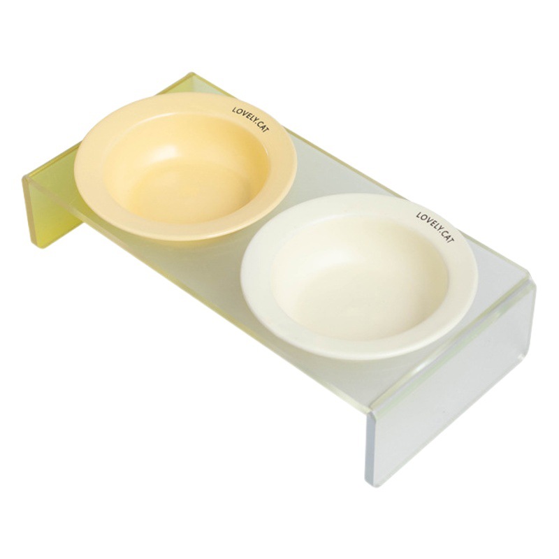 Nuevo tazón de cerámica UFO tazón de agua tazón de fuente de gato tazón de comida tazón de mascota tazón de perro tazón de protección del cuello tazón de acrílico estante al por mayor