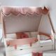 All Solid Wood Tree House Bed Tent Indoor Children's Bed Tent Bed Anti-collision with Guardrail Large Space 1.2 m Baby Bed