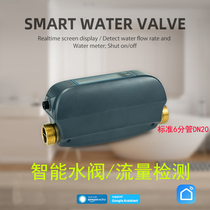 涂鸦WiFi蓝牙智能灌溉水阀流量检测控制定时浇水备用电池tuya涂鸦