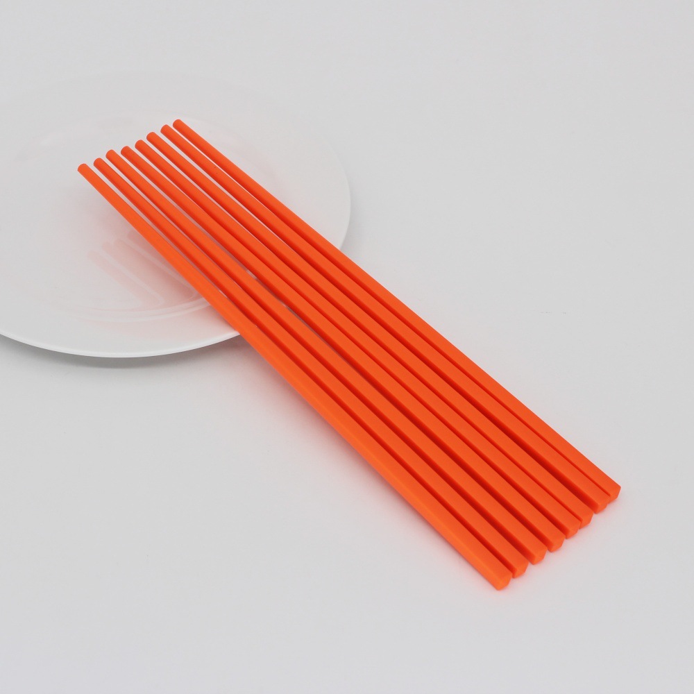 Factory Wholesale Red Plastic Steel Alloy Chopsticks for Restaurant and Home Use for Adults, Mold-Free and Dishwasher Safe