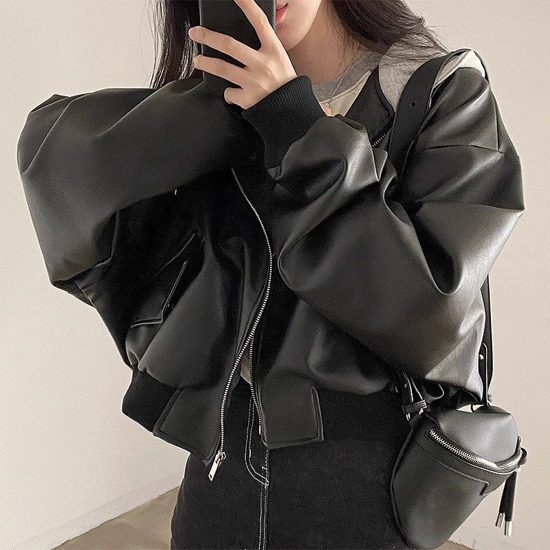 西蒙莱纳 Retro universal set with zipper for leisure with hood, loose fit