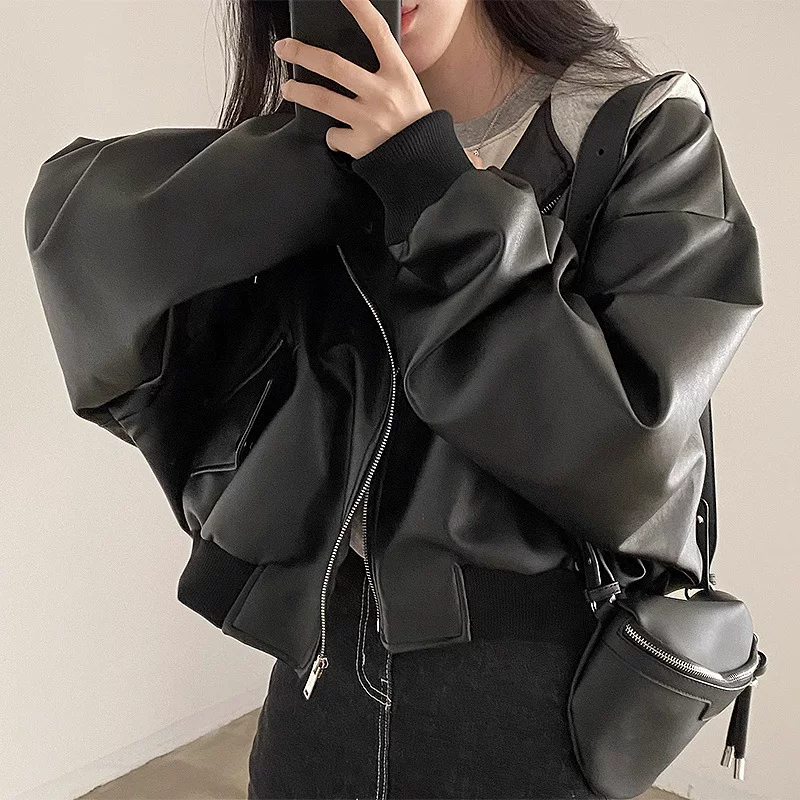西蒙莱纳 Retro universal set with zipper for leisure with hood, loose fit
