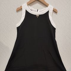 女童黑色背心裙連衣裙女孩子2023時髦名媛風吊帶裙子中大兒童夏裝