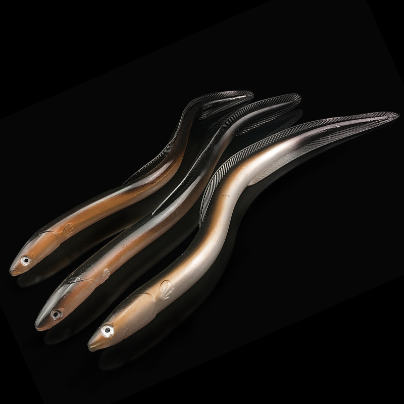 Cross-Border Soft Eel Lure 30cm 58g Eel Loach Lure Artificial Bait Bionic Bait Sea Fishing Gear