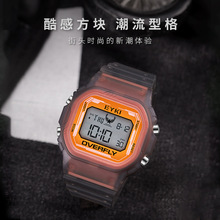 艾奇电子夜光手表男士潮流国产防水学生潮流运动男表黑科技E3201