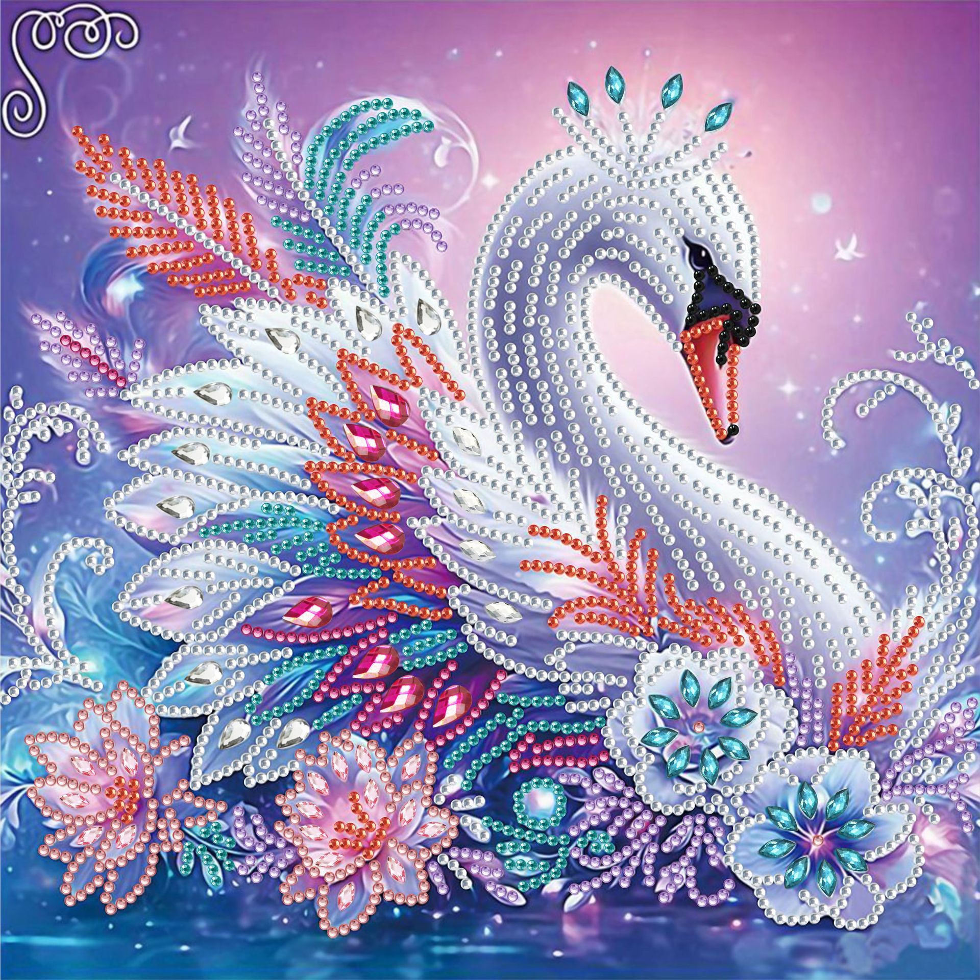 Pintura de Diamantes 5D con Forma Irregular de Princesa de Fantasía, Pintura de Diamantes DIY, Pintura de Diamantes con Puntos de Cristal, 30×30