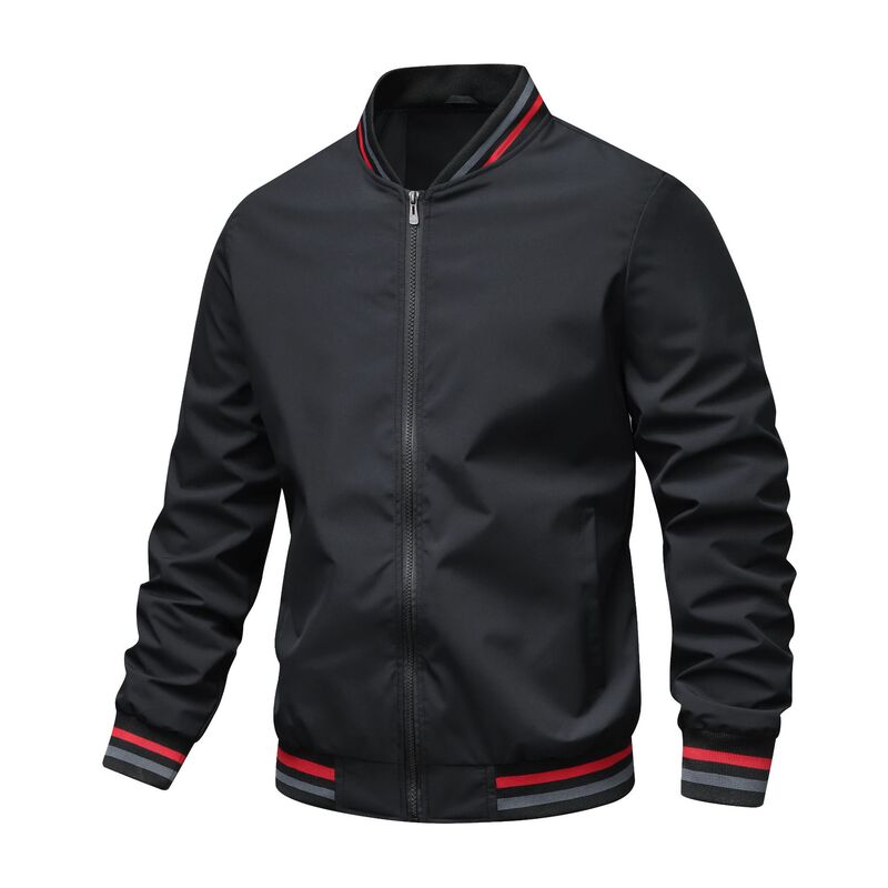 2026 Spring Cross-Border Trade New Men's Jacket Casual Baseball Jacket Men's Stand Collar Jacket in Stock Wholesale