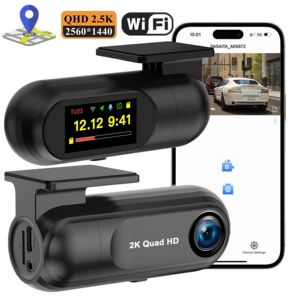 Gizli HD 2.5K tək linzalı WiFi sürətləndirilmiş GPS izləmə qeydedicisi.