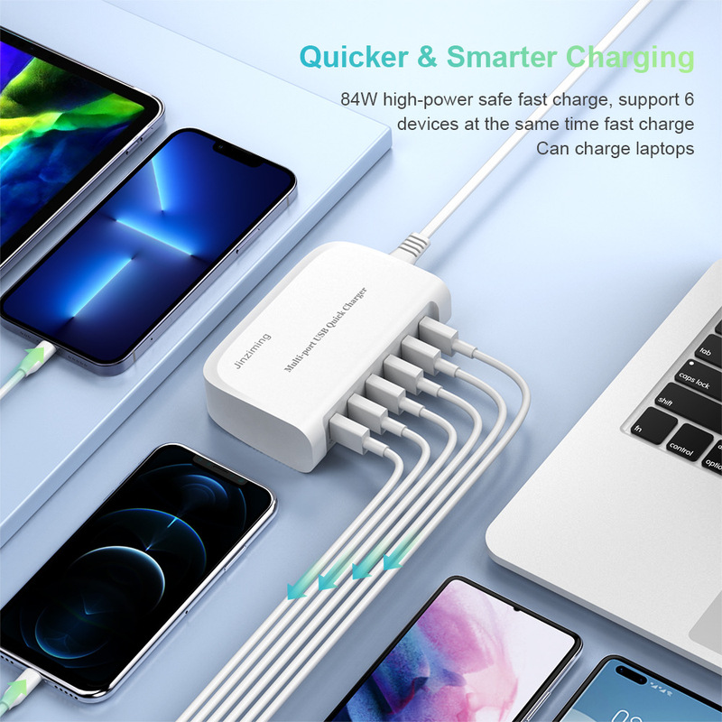Double QC3.0 USB fast charging multi-port USB mobile phone charger 5V2.4A charging pile 6 Port USB factory outlet Double QC3.0 USB fast charging multi-port USB mobile phone charger 5V2.4A charging pile 6 Port USB factory outlet