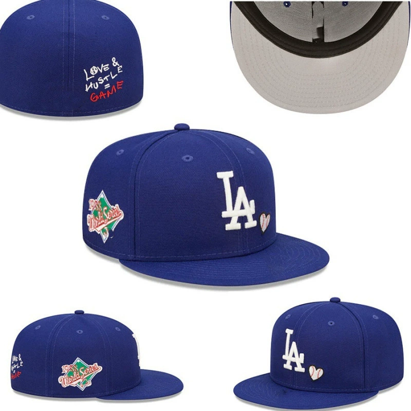 [LA Los Angeles Dodgers] Солнцезащитная шляпа с вышивкой, полное покрытие, бейсболка с широким краем и куполообразной формой