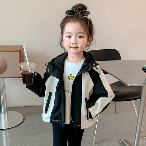 Girls' Jackets 2024 New Style Spring and Autumn Baby Spring Jackets Spring Clothes Children's Clothes