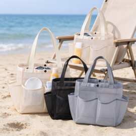 新款沥水洗澡篮浴室提篮游泳包浴兜浴筐洗浴袋洗漱包澡堂收纳篮子