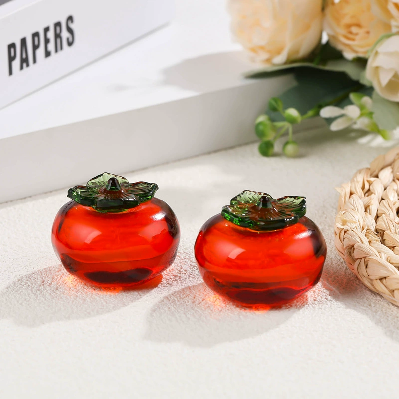 Кристальная финиковая пастила persimmon persimmon Рuyi маленькие украшения для дома и гостиной рождественское кристальное украшение стеклянный маленький финик оптом