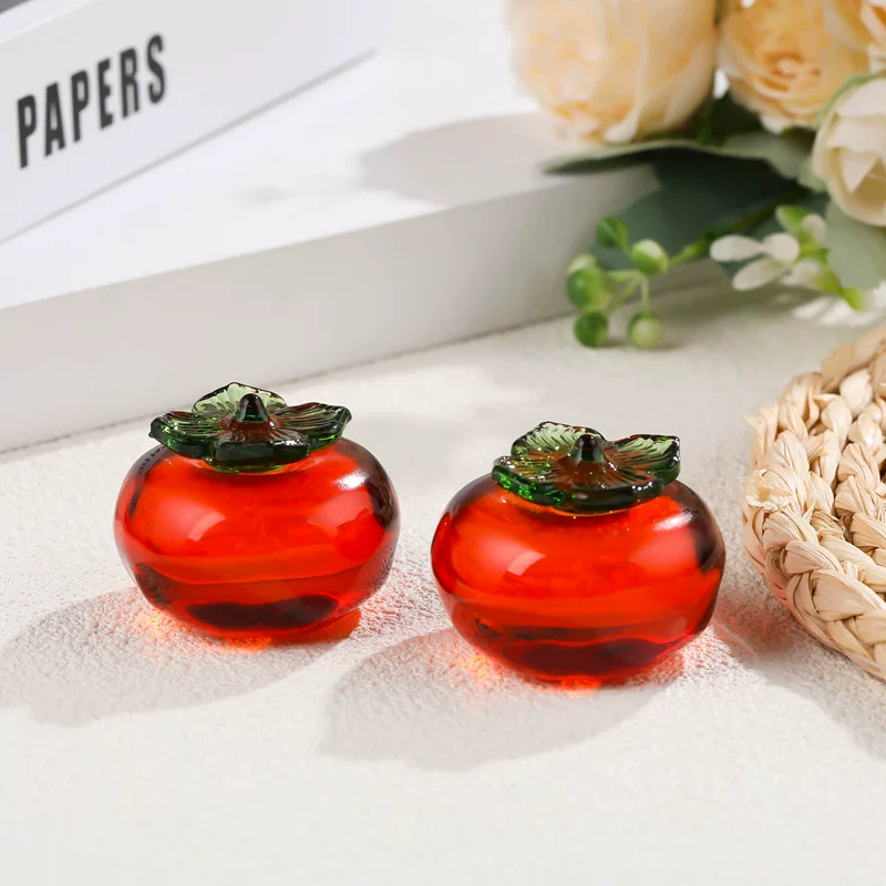 Кристальная финиковая пастила persimmon persimmon Рuyi маленькие украшения для дома и гостиной рождественское кристальное украшение стеклянный маленький финик оптом