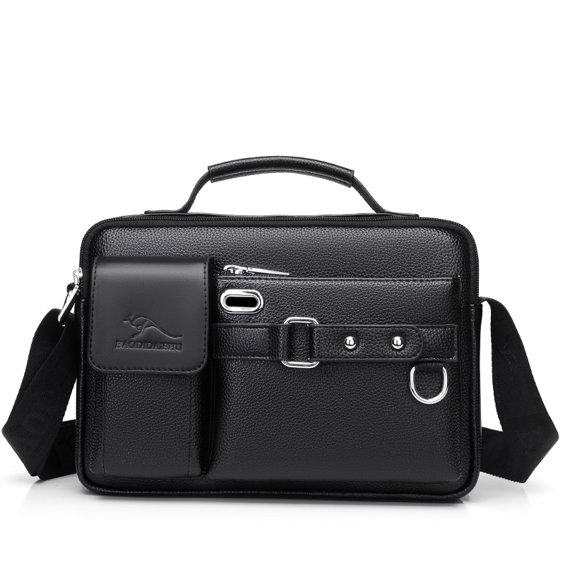 Men's shoulder bag crossbody bag large capacity backpack small bag retro leather bag shoulder bag satchel 3005