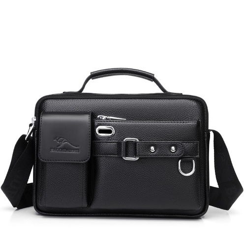 Men's shoulder bag crossbody bag large capacity backpack small bag retro leather bag shoulder bag satchel 3005