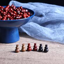 绿檀木黑檀紫檀小葫芦手工diy配件挂件手串手链串珠手工葫芦项链